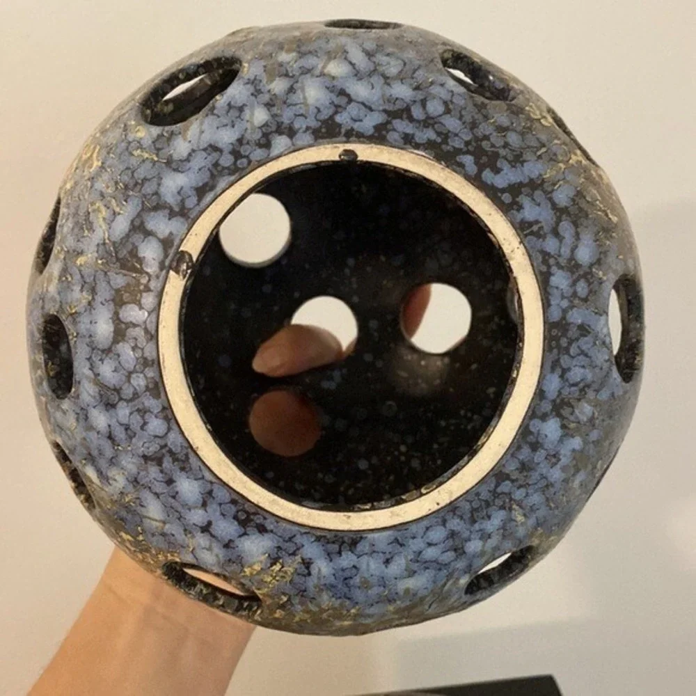 Vintage Ruscha Art Candle Globe Lantern Rare Unique Retro‎ German Ceramic
